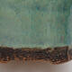 Bonsaischale aus Keramik 9,5 x 9,5 x 9,5 cm, Farbe grün - 2/3