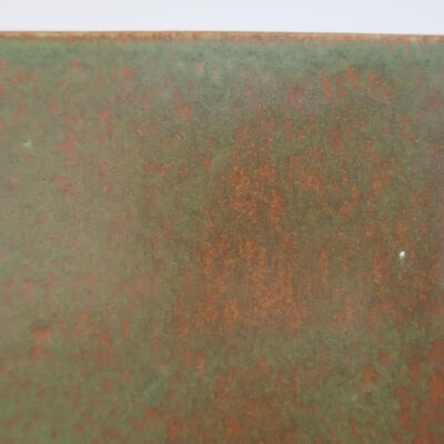 Bonsaischale aus Keramik 12,5 x 12,5 x 13 cm, Farbe bräunlich grün - 2