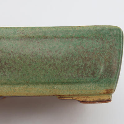 Keramik-Bonsaischale 12,5 x 9 x 5 cm, Farbe grün - 2