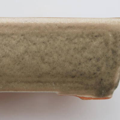 Keramik-Bonsaischale 12,5 x 9 x 5 cm, Farbe grau - 2