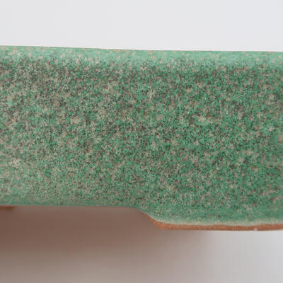 Keramik-Bonsaischale 12 x 8,5 x 3,5 cm, Farbe grün - 2