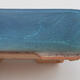 Keramik-Bonsaischale 12 x 8,5 x 3,5 cm, Farbe Blau - 2/3