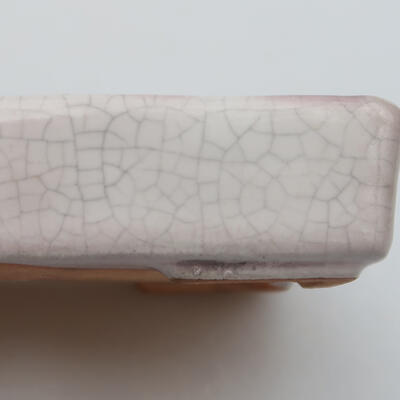 Keramik-Bonsaischale 10 x 7 x 2 cm, Farbe Raku - 2