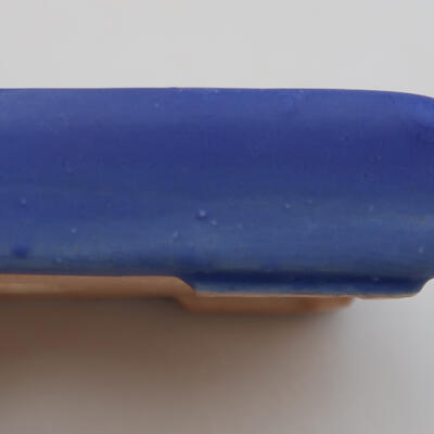 Keramik-Bonsaischale 10 x 7 x 2 cm, Farbe Blau - 2