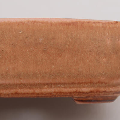 Keramik-Bonsaischale 12,5 x 8,5 x 3,5 cm, Farbe rosa - 2