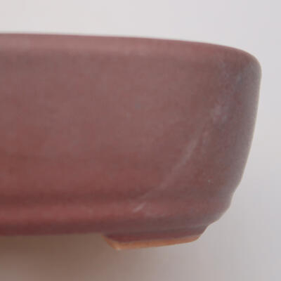 Keramik-Bonsaischale 12,5 x 8,5 x 3,5 cm, Farbe Lila - 2