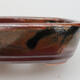 Keramik-Bonsaischale 12,5 x 8,5 x 3,5 cm, Farbe braun - 2/3