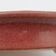 Keramik-Bonsaischale 13 x 10 x 2,5 cm, Farbe rosa - 2/3