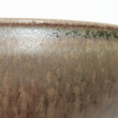 Bonsaischale aus Keramik 14,5 x 14,5 x 5 cm, Farbe grün - 2