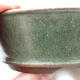 Bonsaischale aus Keramik 14 x 14 x 5 cm, Farbe grün - 2/3