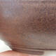 Bonsaischale aus Keramik 15,5 x 15,5 x 4,5 cm, Farbe braun - 2/3