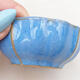 Bonsaischale aus Keramik 5,5 x 5,5 x 2,5 cm, Farbe blau - 2/3
