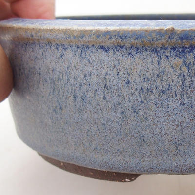 Keramische Bonsai-Schale 16 x 16 x 5 cm, Farbe blau - 2
