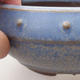Keramische Bonsai-Schale 14,5 x 14,5 x 6 cm, Farbe blau - 2/3