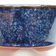 Keramik-Bonsaischale 11 x 11 x 5 cm, Farbe Blau - 2/3