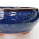 Keramik-Bonsaischale 10 x 10 x 4 cm, Farbe Blau - 2/3