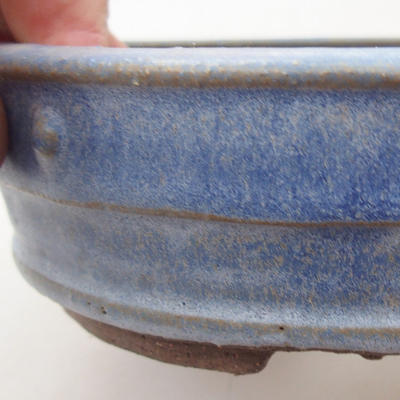 Keramische Bonsai-Schale 16 x 16 x 4,5 cm, Farbe blau - 2
