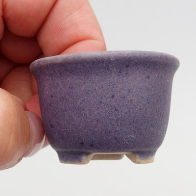 Mini-Bonsaischale 4 x 4 x 2,5 cm, Farbe violett - 2