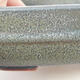 Bonsaischale aus Keramik 13,5 x 11,5 x 4 cm, graue Farbe - 2/3