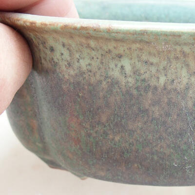 Bonsaischale aus Keramik 13 x 11 x 5,5 cm, Farbe grün - 2