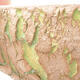 Bonsaischale aus Keramik 18 x 18 x 6,5 cm, Farbe grün - 2/3