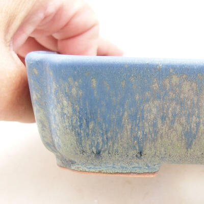 Bonsaischale aus Keramik 15 x 12 x 4,5 cm, Farbe blau - 2