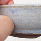 Keramische Bonsai-Schale 9 x 9 x 3,5 cm, Farbe blau - 2/3