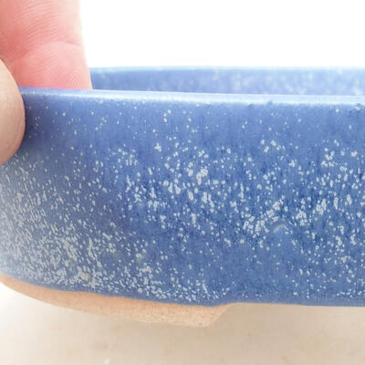 Bonsaischale aus Keramik 17 x 13,5 x 3,5 cm, Farbe blau - 2