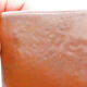 Bonsaischale aus Keramik 8,5 x 8,5 x 8,5 cm, Farbe braun-schwarz - 2/3