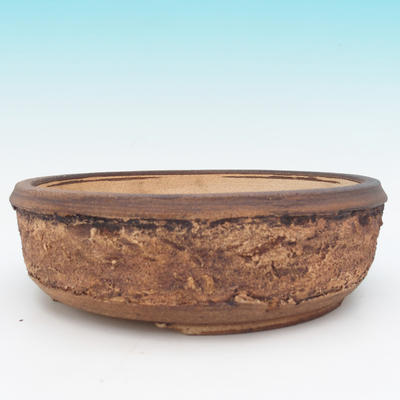 Bonsai Keramikschale - Fired auf Holz - 2