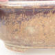 Keramische Bonsai-Schale 14 x 11 x 5,5 cm, braune Farbe - 2/3