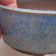 Keramische Bonsai-Schale 9,5 x 9,5 x 3,5 cm, Farbe blau - 2/3