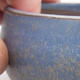 Keramische Bonsai-Schale 9 x 9 x 5 cm, Farbe blau - 2/3