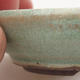 Keramische Bonsai-Schale 8,5 x 8,5 x 2,5 cm, Farbe grün - 2/3