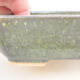 Keramische Bonsai-Schale 14 x 10,5 x 3,5 cm, Farbe grün - 2/3