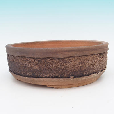 Bonsai Keramikschale - Fired auf Holz - 2