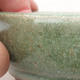 Keramische Bonsai-Schale 10 x 10 x 3,5 cm, Farbe grün - 2/3