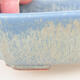 Keramische Bonsai-Schale 15 x 11,5 x 4 cm, Farbe blau - 2/3