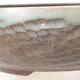 Bonsaischale aus Keramik 22 x 22 x 6 cm, Farbe braun - 2/3