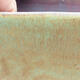 Bonsaischale aus Keramik 10 x 10 x 7 cm, Farbe grün - 2/3