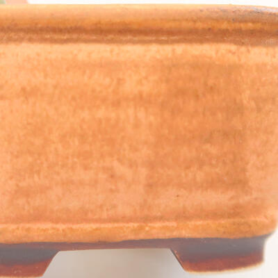 Keramik-Bonsaischale 6 x 6 x 4 cm, Farbe rosa - 2