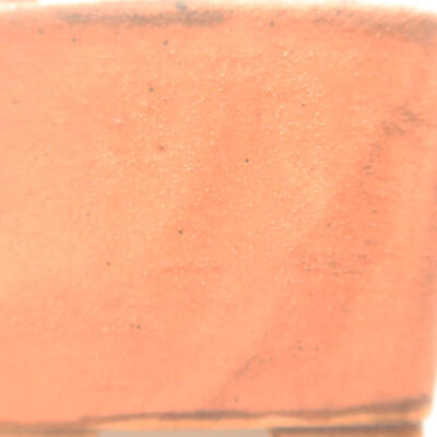 Keramik-Bonsaischale 6,5 x 6,5 x 4,5 cm, Farbe rosa - 2