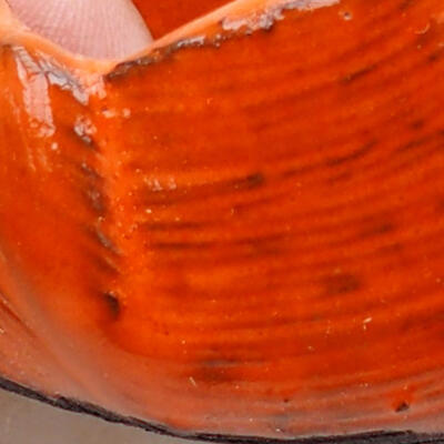Keramikschale 7 x 6,5 x 5 cm, Farbe orange - 2