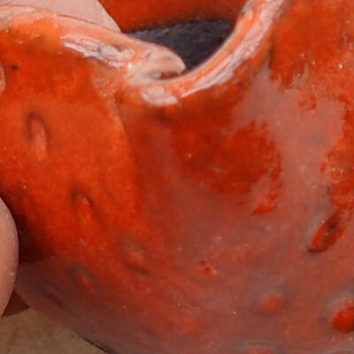 Keramikschale 6 x 7,5 x 6 cm, Farbe orange - 2