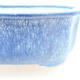 Keramische Bonsai-Schale 21 x 16,5 x 7 cm, Farbe blau - 2/3