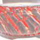 Bonsaischale aus Keramik 16,5 x 16,5 x 6,5 cm, rissige rote Farbe - 2/3