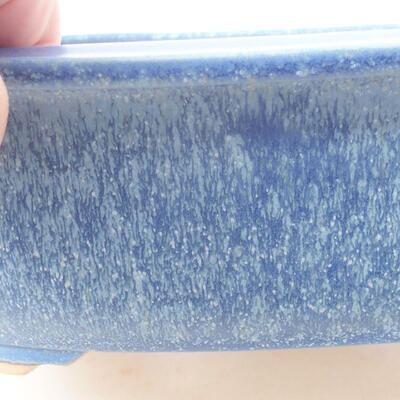 Keramische Bonsai-Schale 23 x 20 x 7 cm, Farbe blau - 2