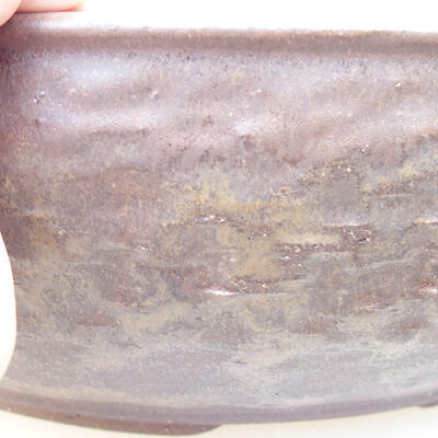 Bonsaischale aus Keramik 42 x 42 x 11,5 cm, Farbe braun - 2