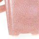 Keramik-Bonsaischale 7 x 7 x 8,5 cm, Farbe rosa - 2/3