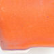 Keramik-Bonsaischale 8,5 x 8,5 x 5,5 cm, Farbe Orange - 2/3